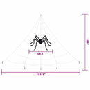 vidaXL Halloween pók díszítés pókhálóval 4 pcs Fekete és fehér