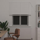 vidaXL Zsaluzia Fehér 150 x 120 cm PVC