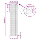 vidaXL Zsaluzia Fehér 213 x 50 cm 25 mm PVC