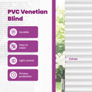 vidaXL Zsaluzia Fehér 213 x 70 cm 25 mm PVC