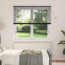 vidaXL Zsaluzia Fekete 150 x 160 cm 25 mm PVC