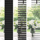 vidaXL Zsaluzia Fekete 150 x 160 cm 25 mm PVC