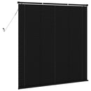 vidaXL Zsaluzia Fekete 150 x 160 cm 25 mm PVC