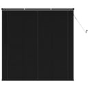 vidaXL Zsaluzia Fekete 150 x 160 cm 25 mm PVC