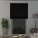vidaXL Zsaluzia Fekete 213 x 110 cm PVC