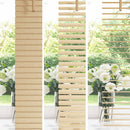 vidaXL Zsaluzia Világos barna mintával 213 x 70 cm 25 mm PVC