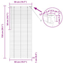 vidaXL Zsaluzia Sötét barna mintával 150 x 50 cm 25 mm PVC
