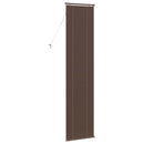 vidaXL Zsaluzia Sötét barna mintával 213 x 40 cm 25 mm PVC