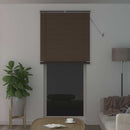 vidaXL Zsaluzia Sötét barna mintával 213 x 90 cm 25 mm PVC
