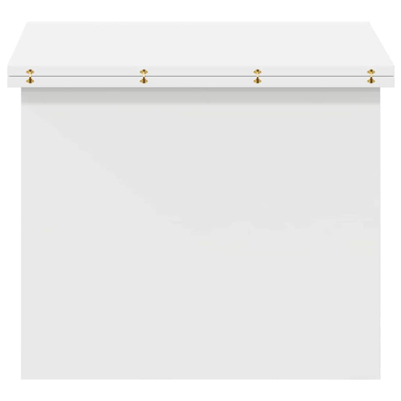 vidaXL Dohányzóasztal Fehér 55 x 54,5 x 45 cm Faanyag