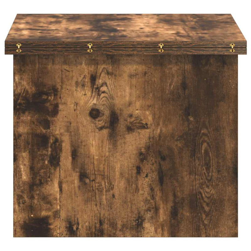 vidaXL Dohányzóasztal Füstölt tölgy 55 x 54,5 x 45 cm Faanyag