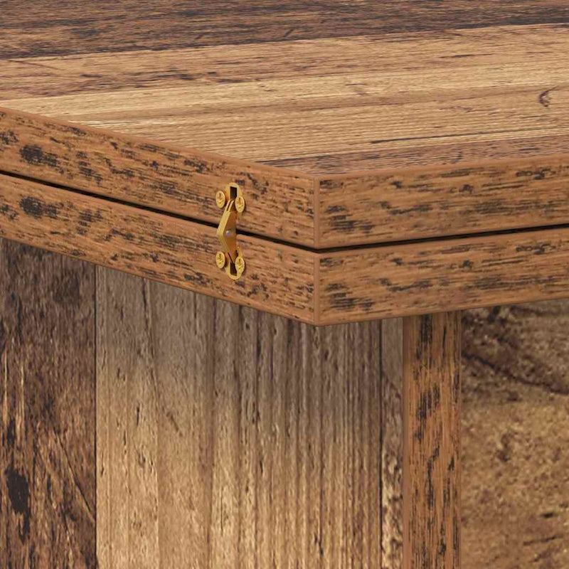 vidaXL Dohányzóasztal Öreg fa 55 x 54,5 x 45 cm Faanyag