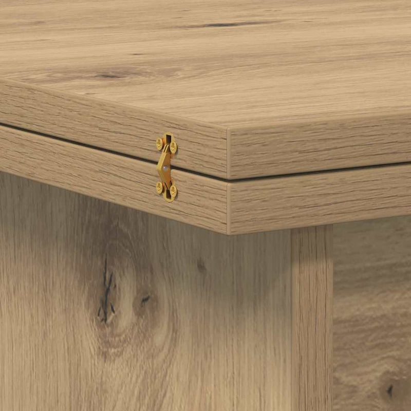 vidaXL Dohányzóasztal Artisan tölgy 55 x 54,5 x 45 cm Faanyag