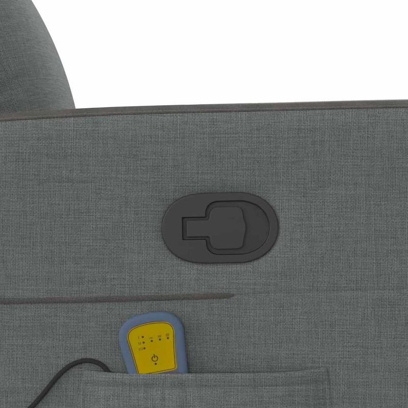 vidaXL Masszázs Fotel Sötétszürke 69 x 86 x 100 cm szövet