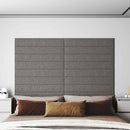 vidaXL Fali Fejtámla 12 pcs Világosszürke 90 x 15 cm szövet