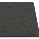vidaXL Fali Fejtámla 12 pcs Sötétszürke 90 x 15 cm szövet