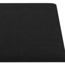 vidaXL Fali Fejtámla 12 pcs Fekete 90 x 15 cm szövet
