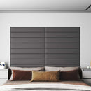 vidaXL Fali Fejtámla 12 pcs Szürke 90 x 15 cm szövet