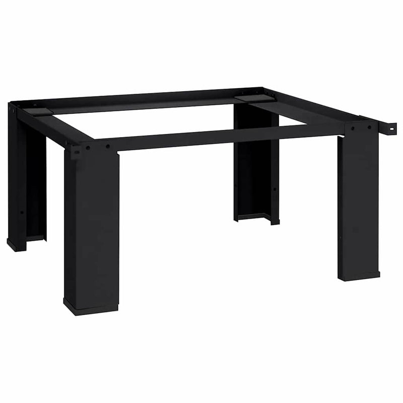 vidaXL Mosógép Talp Fekete 64 x 55 x 32.5 cm Acél