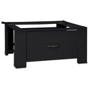vidaXL Mosógép Talp Fekete 64 x 55 x 32,5 cm Acél