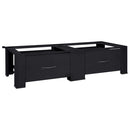 vidaXL Mosógép Talp 2 pcs Fekete 64 x 55 x 32.5 cm Acél