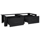 vidaXL Mosógép Talp 2 pcs Fekete 64 x 55 x 32.5 cm Acél