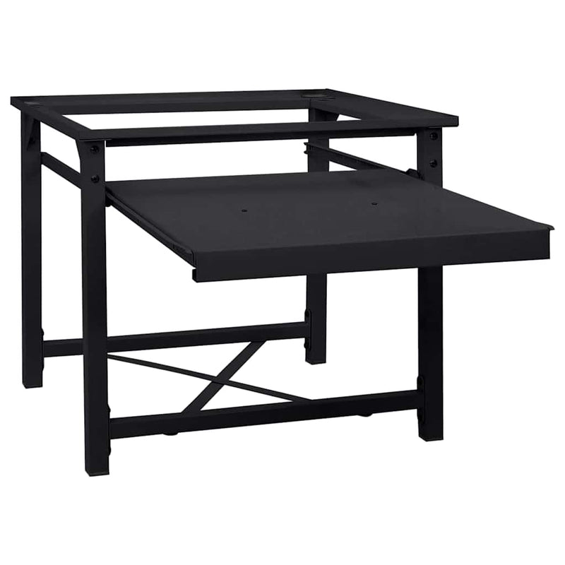 vidaXL Mosógép Talp Fekete 64 x 55 x 32.5 cm Acél