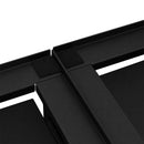 vidaXL Mosógép Talp 2 db Fekete 120 x 56 x 52 cm Acél