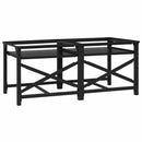 vidaXL Mosógép Talp 2 db Fekete 120 x 56 x 52 cm Acél