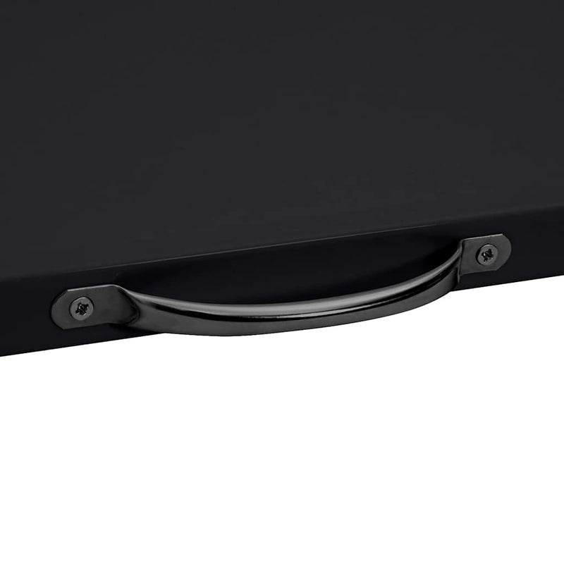 vidaXL Mosógép Középső Polc Fekete 60 x 60 x 8 cm Acél