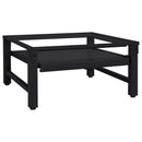 vidaXL Mosógép Talp Fekete 62 x 60,5 x 32,5 cm Acél