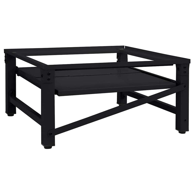 vidaXL Mosógép Talp Fekete 64 x 55 x 32.5 cm Acél