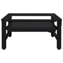 vidaXL Mosógép Talp Fekete 62 x 60,5 x 32,5 cm Acél