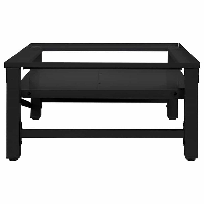 vidaXL Mosógép Talp Fekete 64 x 55 x 32.5 cm Acél
