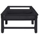 vidaXL Mosógép Talp 2 pcs Fekete 64 x 55 x 32.5 cm Acél