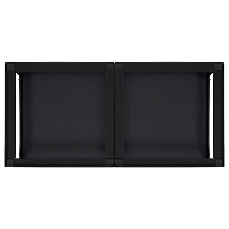 vidaXL Mosógép Talp 2 pcs Fekete 64 x 55 x 32.5 cm Acél