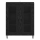 vidaXL Széf Fekete tölgy 69,5 x 34 x 90 cm Faanyag