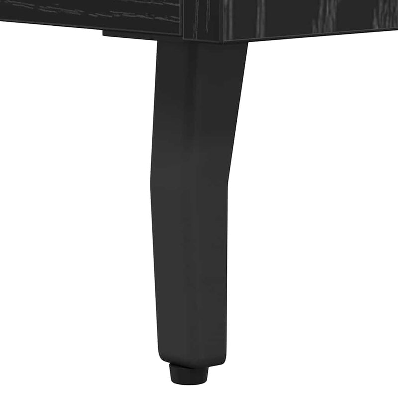 vidaXL Széf Fekete tölgy 69,5 x 34 x 90 cm Faanyag