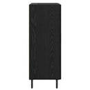 vidaXL Széf Fekete tölgy 69,5 x 34 x 90 cm Faanyag