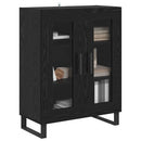 vidaXL Széf Fekete tölgy 69,5 x 34 x 90 cm Faanyag
