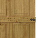 vidaXL Istállóajtó Corona Mézes Barna 80 x 210 cm Tömör Fenyőfa