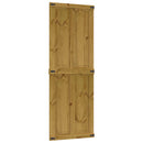vidaXL Istállóajtó Corona Mézes Barna 80 x 210 cm Tömör Fenyőfa