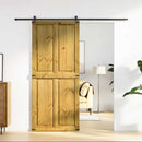 vidaXL Istállóajtó Corona Mézes Barna 90 x 210 cm Tömör Fenyőfa