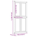 vidaXL Istállóajtó Corona Mézes Barna 90 x 210 cm Tömör Fenyőfa