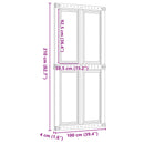 vidaXL Istállóajtó Corona Mézes Barna 100 x 210 cm Tömör Fenyőfa
