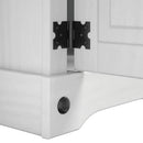 vidaXL Éjjeli asztal Corona Fehér 35 x 32,5 x 58 cm Tömör fenyőfa