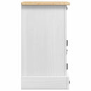 vidaXL Éjjeli asztal Corona Fehér 35 x 32,5 x 58 cm Tömör fenyőfa