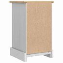 vidaXL Éjjeli asztal Corona Fehér 35 x 32,5 x 58 cm Tömör fenyőfa