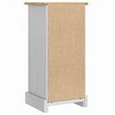 vidaXL Éjjeli asztal Corona Fehér 35 x 32,5 x 74 cm Tömör fenyőfa