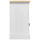 vidaXL Éjjeli asztal Corona Fehér 45 x 35 x 64 cm Tömör fenyőfa